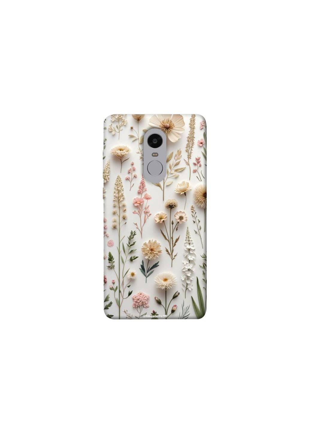 Чехол на Xiaomi Redmi Note 4X / Note 4 (Snapdragon) Floral design ver.1 Frontalka (361329012)
