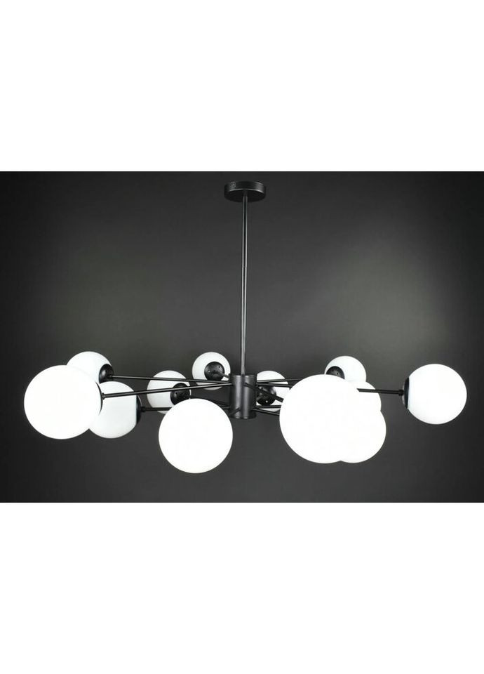 Люстра потолочная на 12 лампочек 27762 Черный 40-70х116х116 см. Sunnysky (324396012)