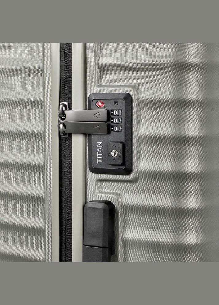 Чемодан на 4 колесах Litron Champagner L 100 л Ti70024440 Titan (316623255)