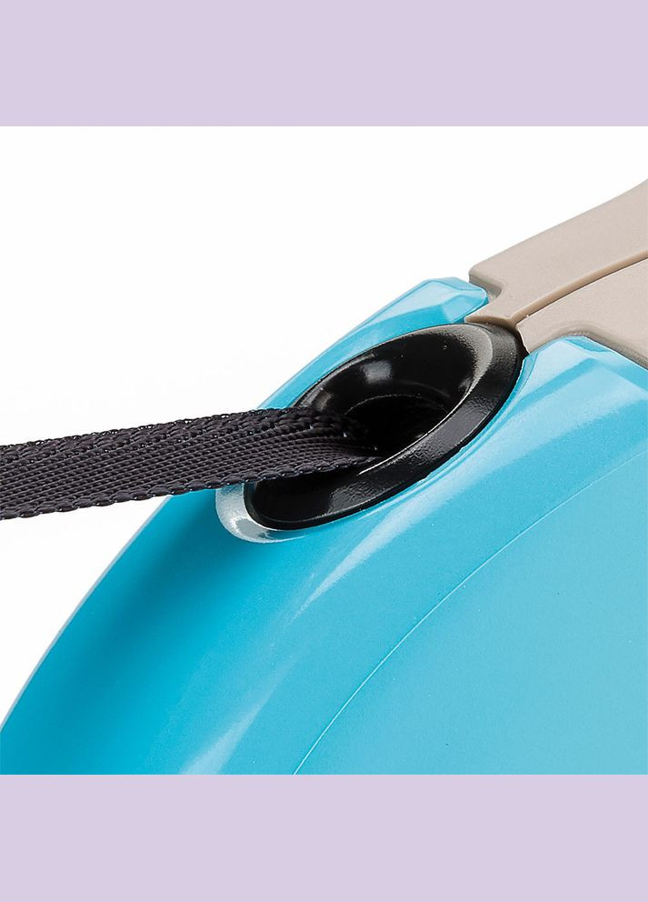 Поводир - рулетка для собак з стрічками Amigo Tape (Ферпласт Аміго Тейп) 12 х 3 h 10 см - MINI, Голубий Ferplast (351910835)