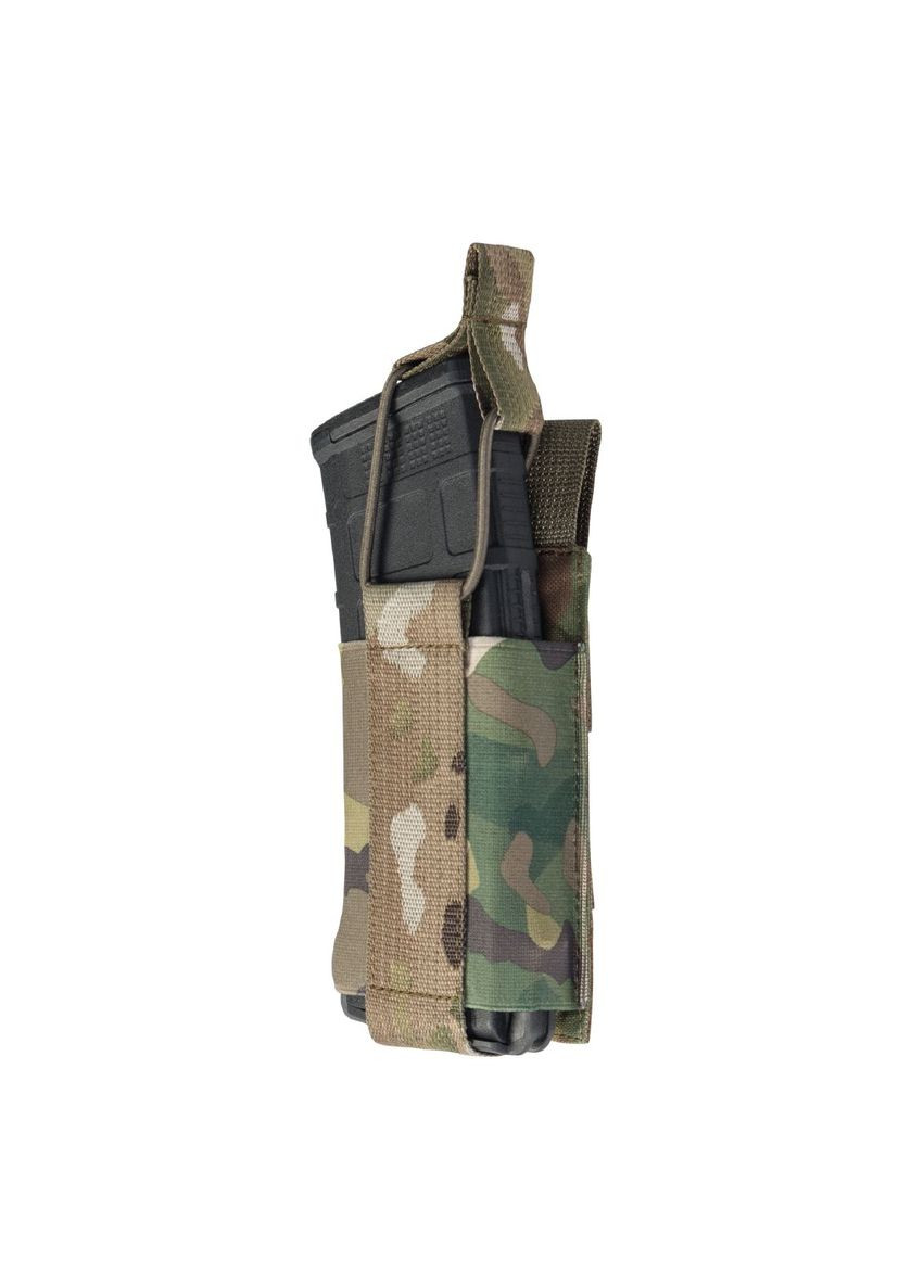 Одинарный эластичный подсумок под магазины АК/АR открытого типа. Крепление MOLLE. Мультикам Ukrarmor (333721950)