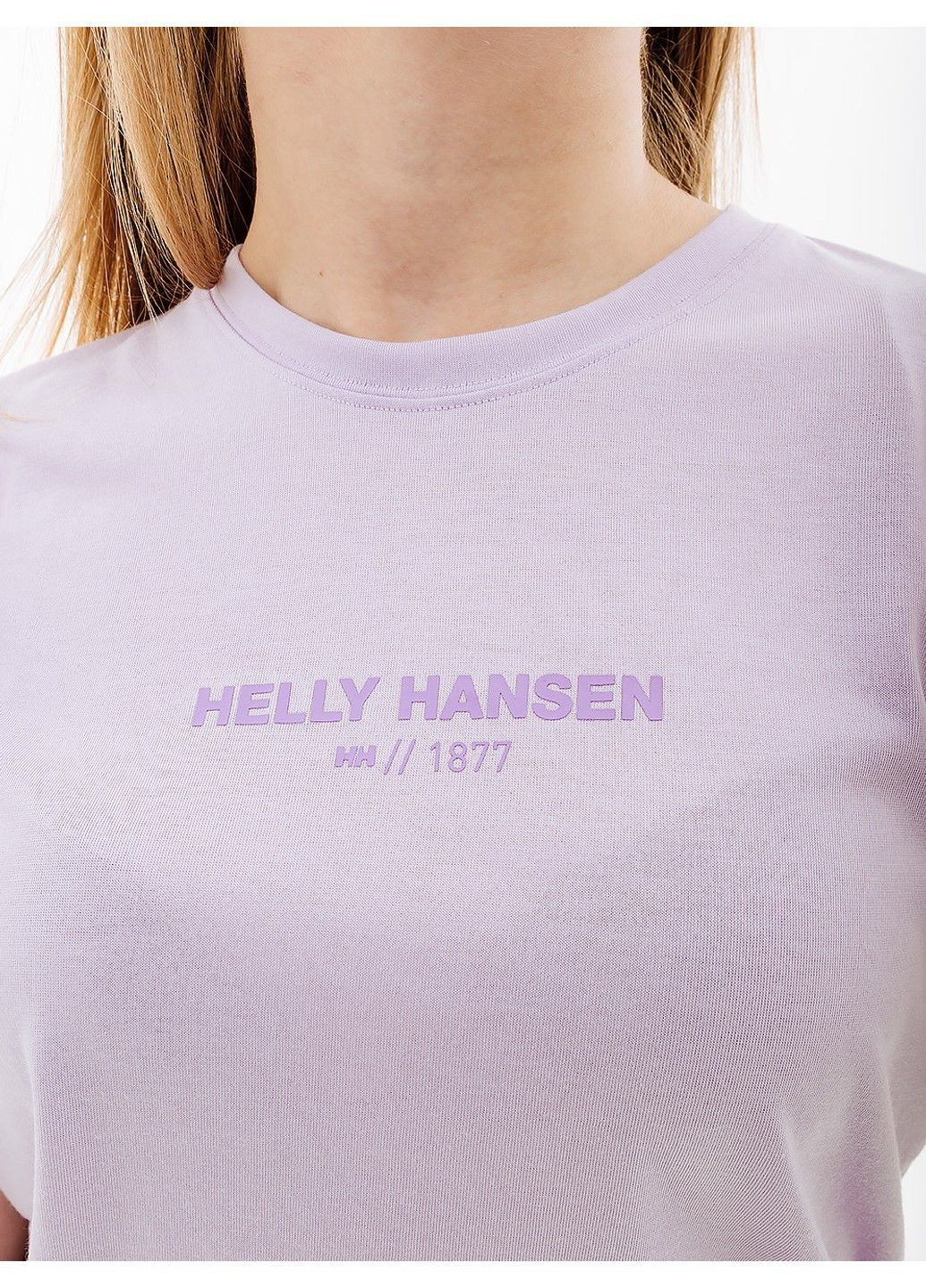 Фиолетовая демисезон футболка w allure t-shirt Helly Hansen