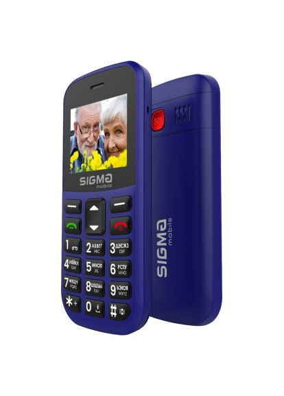 Мобильный телефон (4827798585238) Sigma Comfort 50 EASY TYPE-C Blue (366522627)