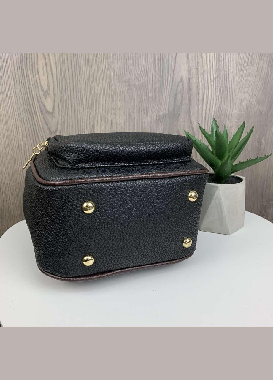 Женский мини рюкзак сумка Черный (без брелка) No Brand (301083291)