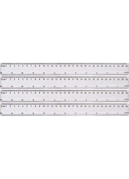 Лінійка прозора 8830, пластикова, 30 см Bambi (361678811)