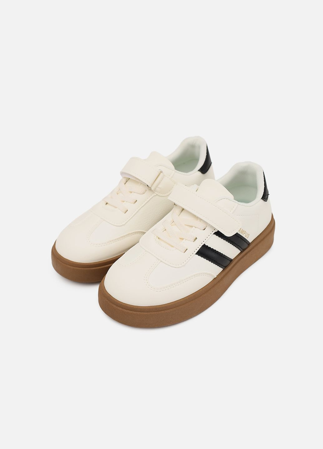 Молочные кеды для мальчика цвет молочный цб-00281815 Kimboo