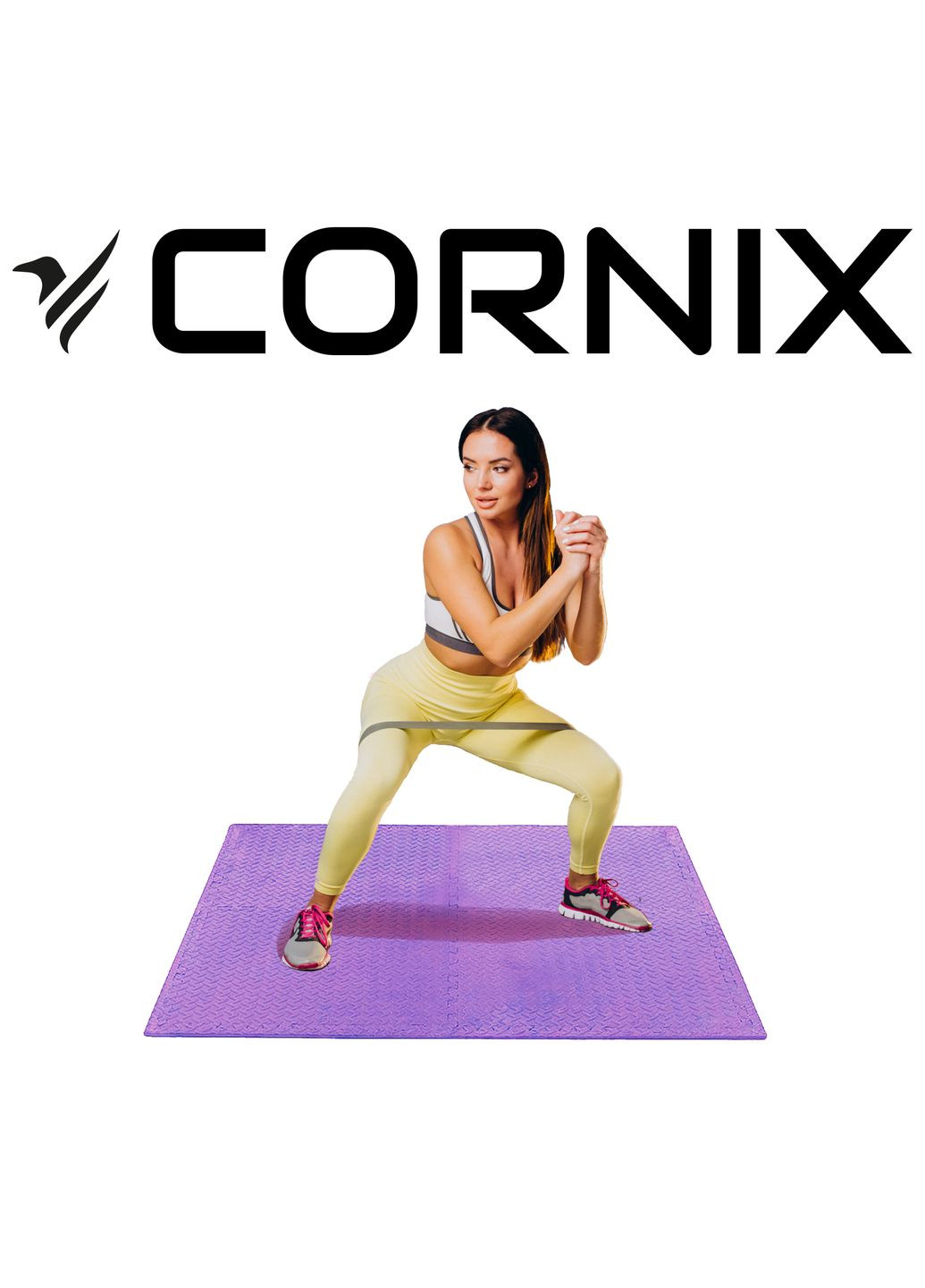 Мат-пазл (ласточкин хвост) Mat Puzzle EVA 120 x 120 x 1 cм XR-0232 Purple Cornix (315826065)