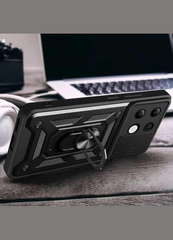 Ударопрочный чехол Camshield Serge Ring для Xiaomi Poco X6 / Note 13 Pro 5G Black No Brand (340064344)