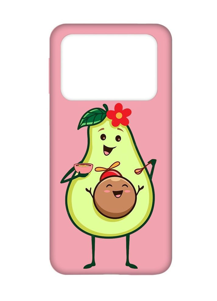 Матовый чехол на Xiaomi Poco X4 Pro 5G:: Малыш Авокадо (принт 309) Creative (360674461)