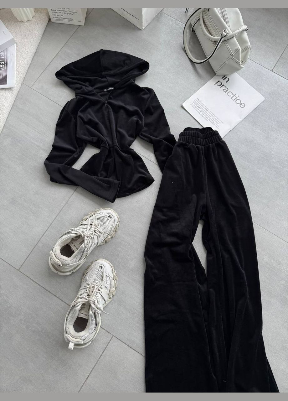 Жіночий велюровий костюм з кофтою та штанами Adelante (327794412)