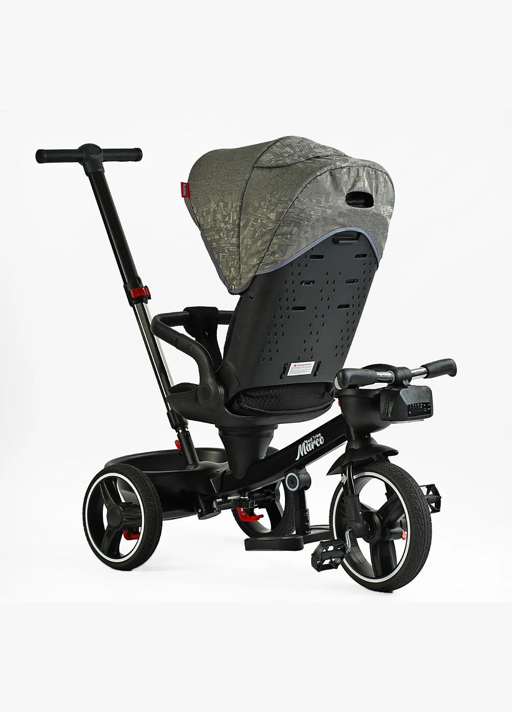 Велосипед 3-х колесный детский Marco, фара музыкальная, с USB, пульт. Black (150284) Best Trike (340909343)