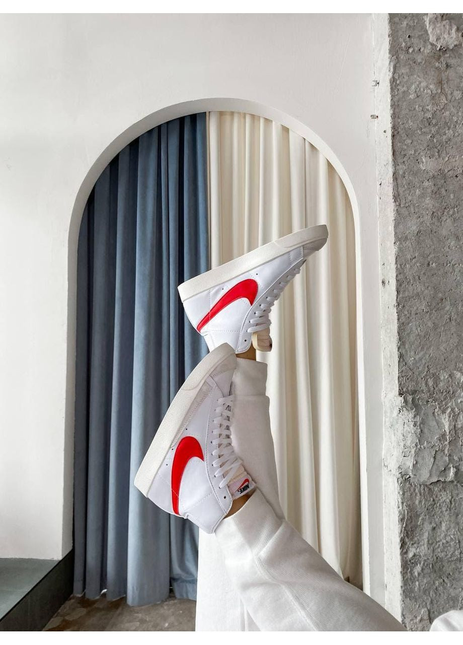 Бежевые демисезонные кроссовки мужские nike blazer low 77 vintage 2 red swoosh найк блейзер No Brand