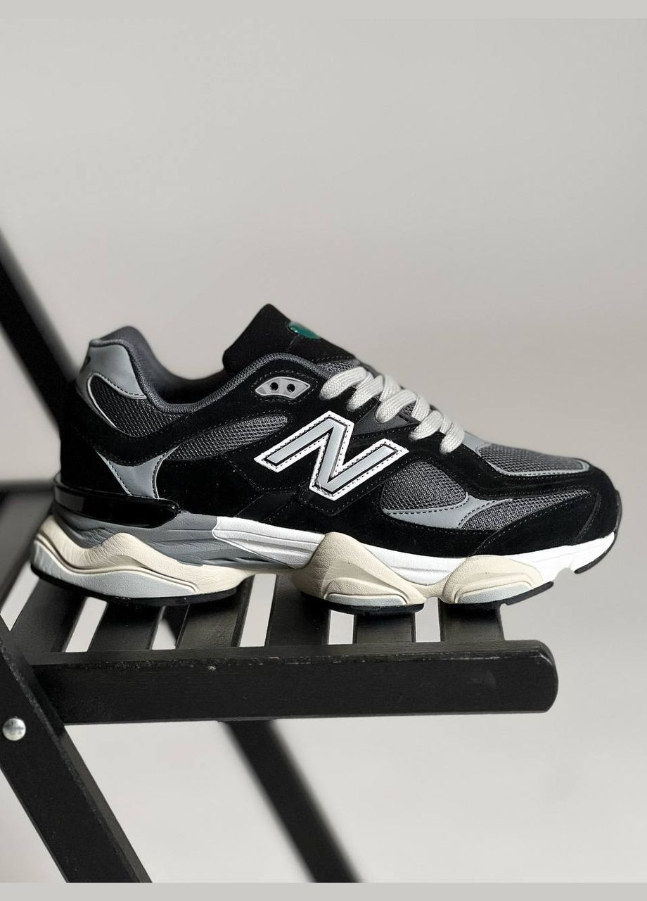 Серые всесезонные кроссовки Vakko New Balance 9060 Black Grey White