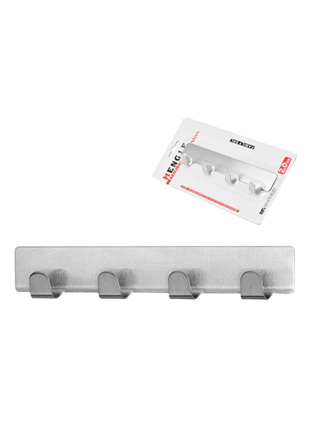 Вешалка самоклеющаяся 4крючка 16*3.5см R84683 R84683 ТМ Stenson (305765851)