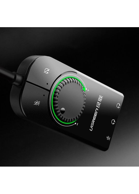 Звукова карта CM129 USB AUX jack TRS(Mic+Ear) SSS1629 Black (40964) Ugreen (323111737)