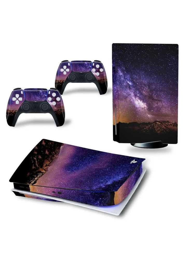 Вінілова наклейка для PlayStation PS5 Galaxy Sony (365721354)