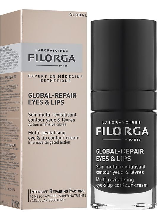 Відновлювальний крем для виділення контурів очей і губ Global-Repair Eyes&Lips 15ml (898811-29623) Filorga (368612349)
