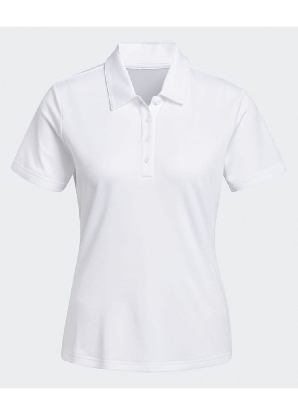 Белая женская футболка-спортивное поло performance primegreen golf polo shirt gt7926 adidas с логотипом