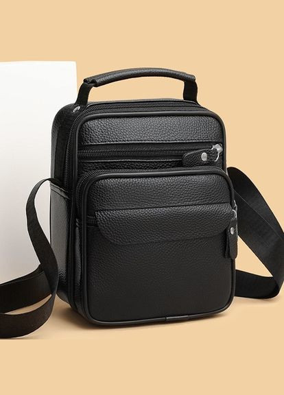 Мужская кожаная барсетка через плечо компактная функциональная с черной ручкой Bx-54551 Bexhill (341309579)