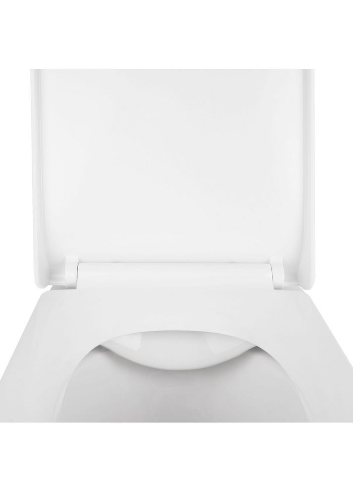 Унітаз підвісний Tern безобідковий з сідінням Soft-close Qtap QT1733052ERW (341326595)