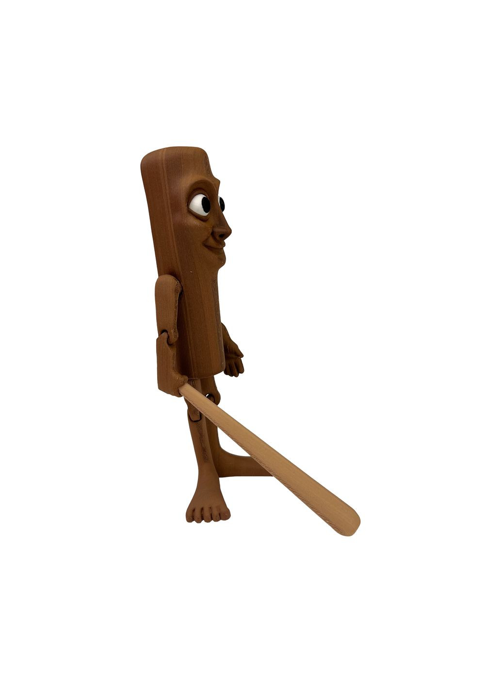 Іграшка "Tung Tung Sahur деревяшка" з серії Italian Brainrot коричневий 19 см (PIG10014) DrukHouse3D (352166131)