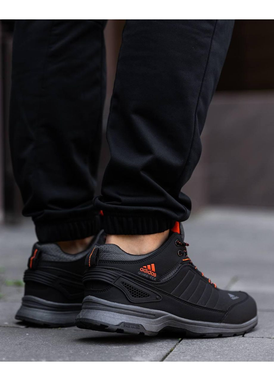 КРОССОВКИ ЖЕНСКИЕ ADIDAS GORE-TEX WINTER BLACK SILVER RED АДИДАС No Brand чёрные зима (368884012)