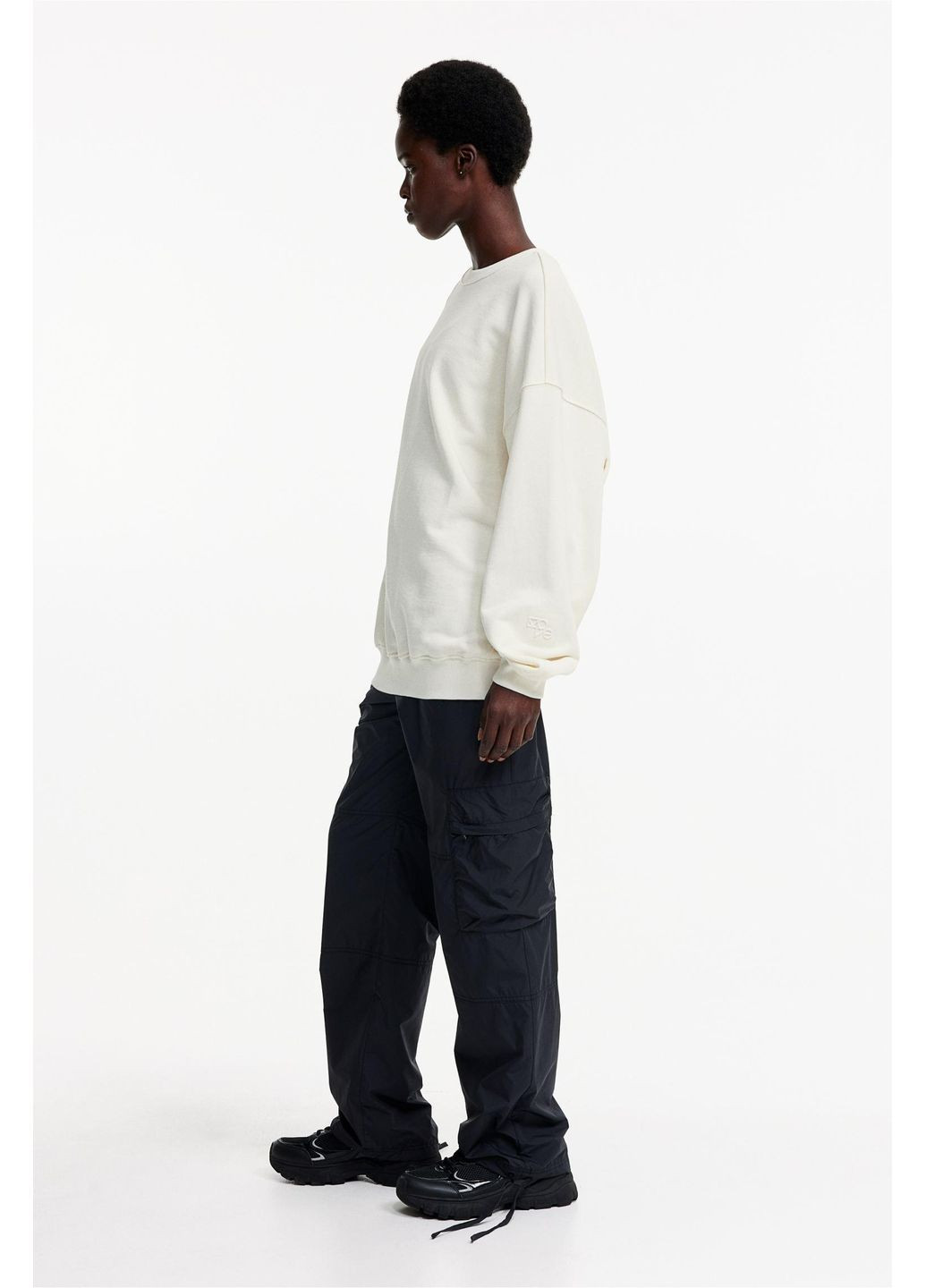 Молочний світшот демісезон,молочний, H&M (364313660)