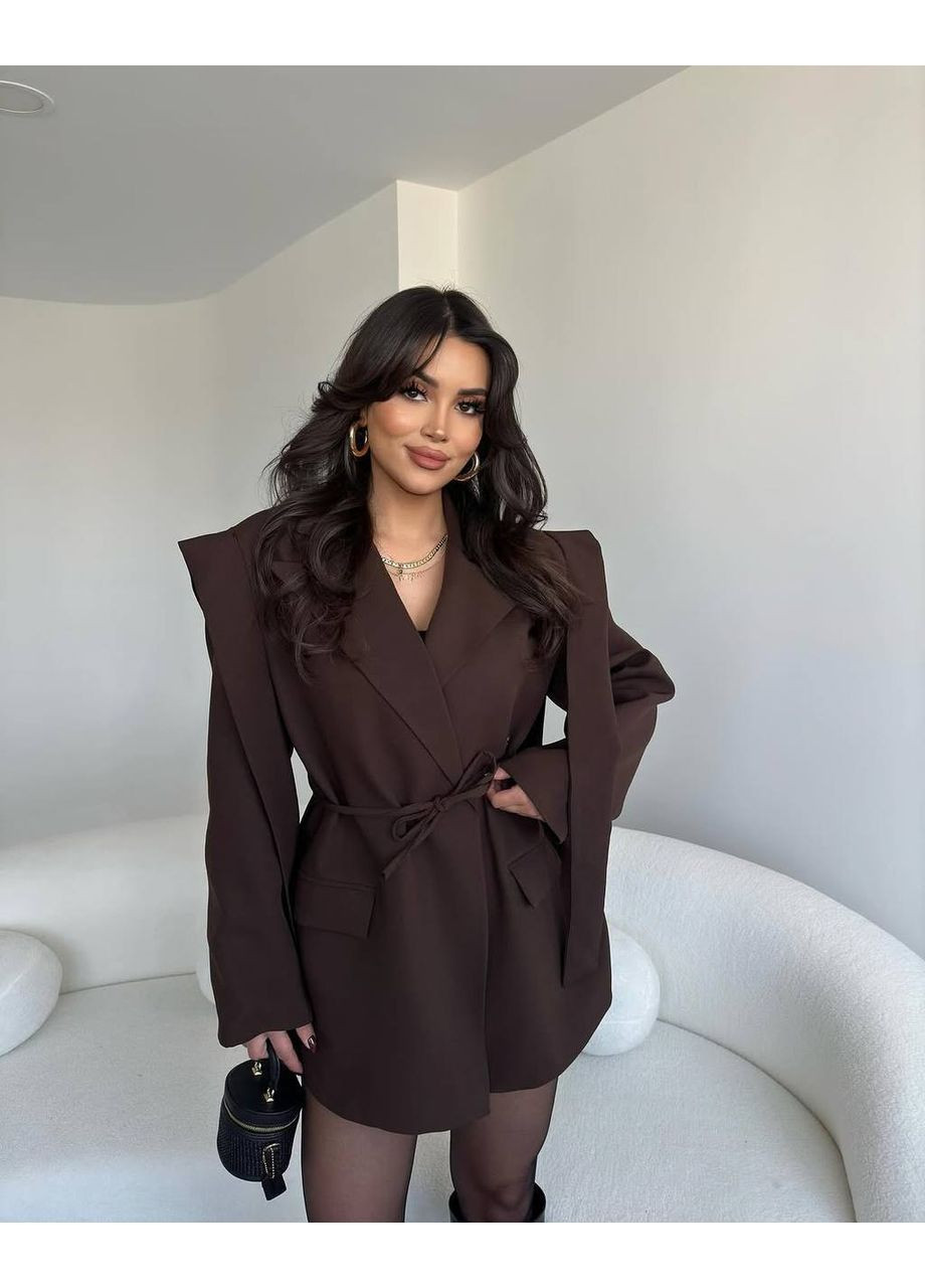 Коричневый женский платье пиджак Garna -