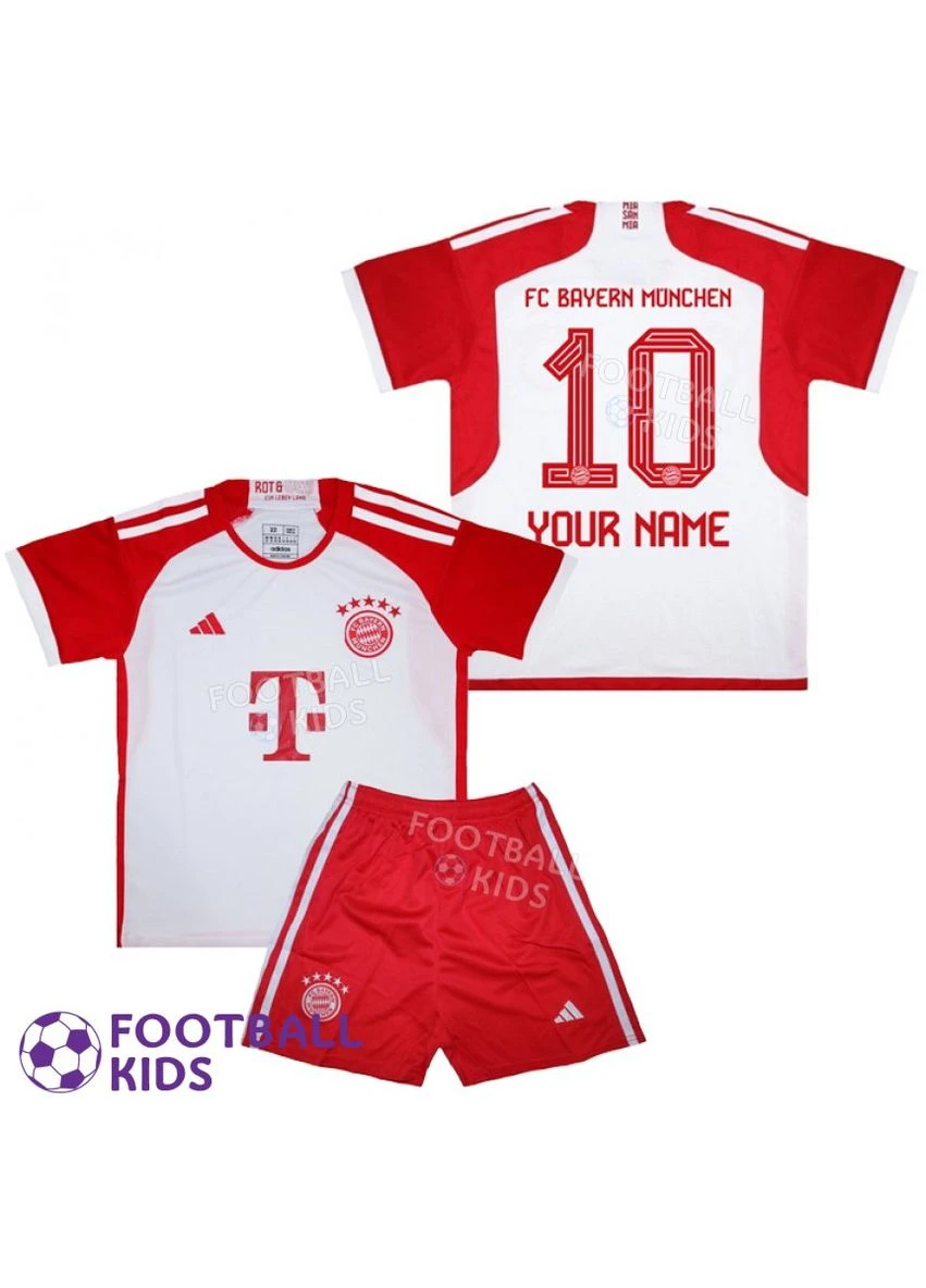 Футбольная форма детская с Вашей фамилией Бавария Мюнхен 2023-2024 Home (set3423-122058) No Brand (361052847)