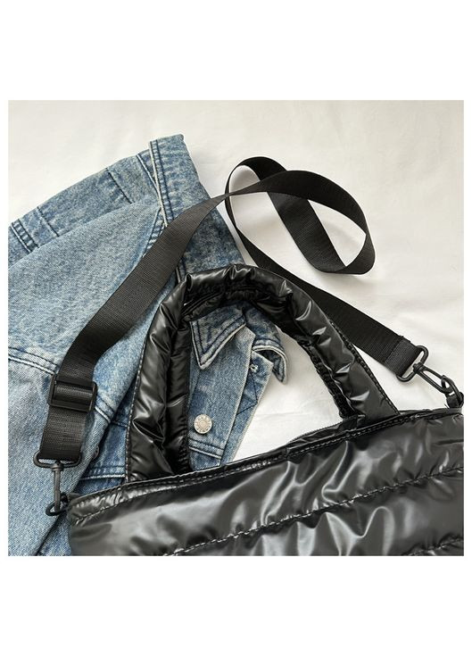 Чорна балонова сумка через плечо КиП (298426239)