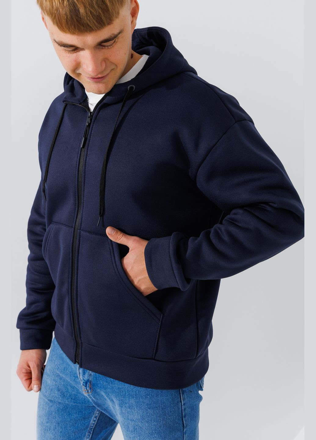 Толстовка однотонна чоловіча 223 baza shop (2000990799883) Demos (316022545)