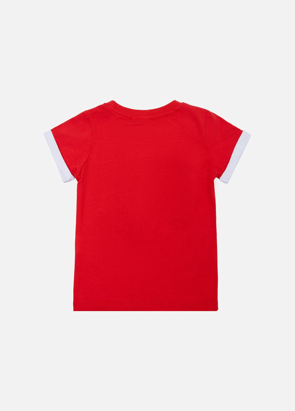 Красный летний костюм с шортами для мальчика цвет красный цб-00187985 Pengim