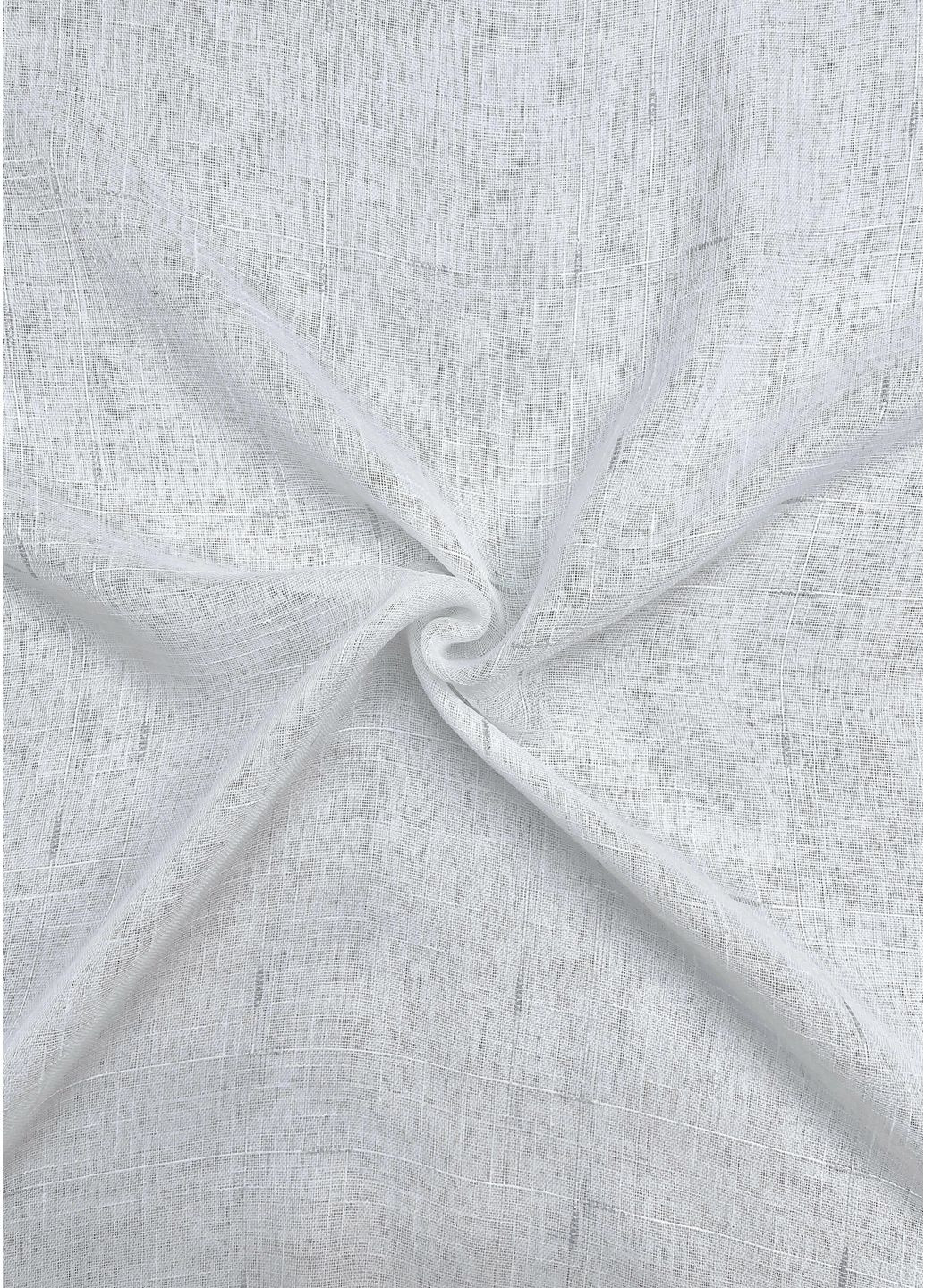 Тюль 1208т Івонна Льон Білий з срібним вкрапленням 300х250 см (43-045) VR-Textil (298125041)