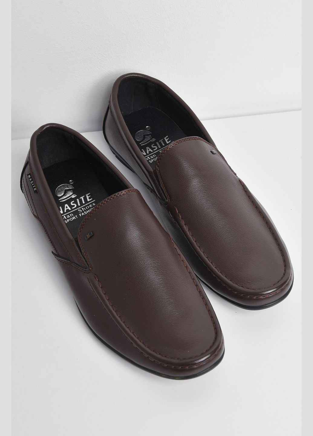 Туфлі чоловічі коричневого кольору Let's Shop (280937980)