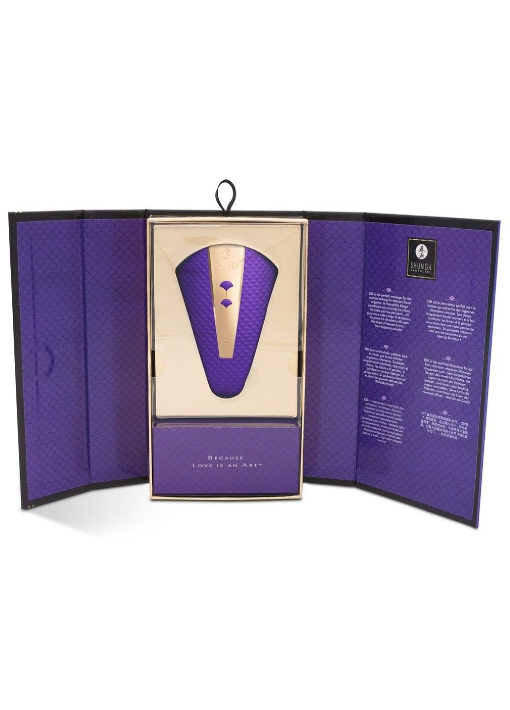 Вибратор для клитора Obi фиолетовый, 11.5 см x 7 см Shunga (289783245)