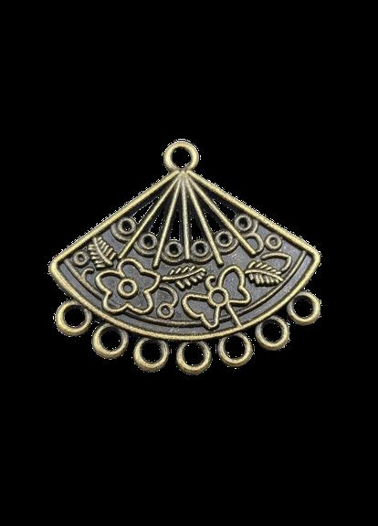 Коннектор Подвеска кулон веер Античная бронза 25 мм х 28 мм Finding (315799736)