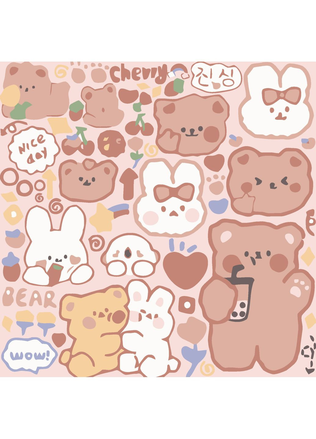 Картина по номерам см мишки для детей творчество рисования хобби Strateg (369761621)