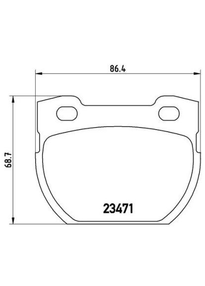Колодки тормозные дисковые задние LANDROVER DEFENDER 2.5 98- P44006 Brembo (361637063)