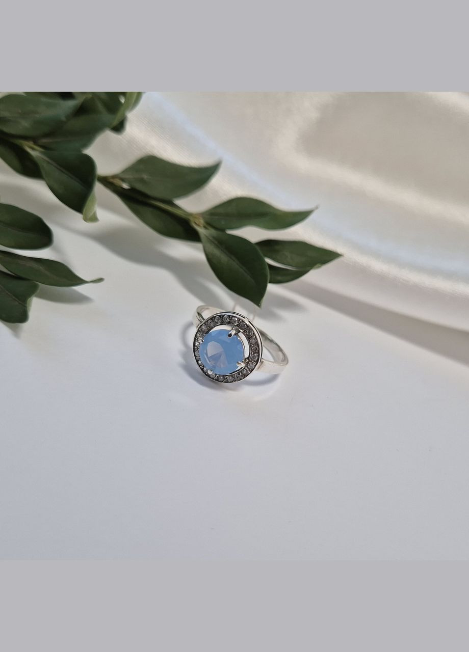 Срібне кільце Круг із місяцем Каменем.0 розмір срібло 925 проби 11090лун 1.80г No Brand (332996839)