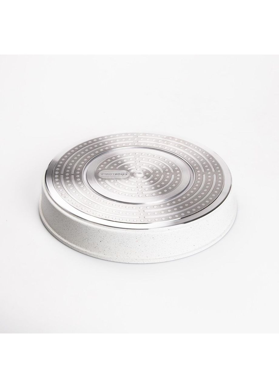 Набір алюмінієвого посуду з антипригарним покриттям 11 предметів білий HP-4-405 MGC (368767263)