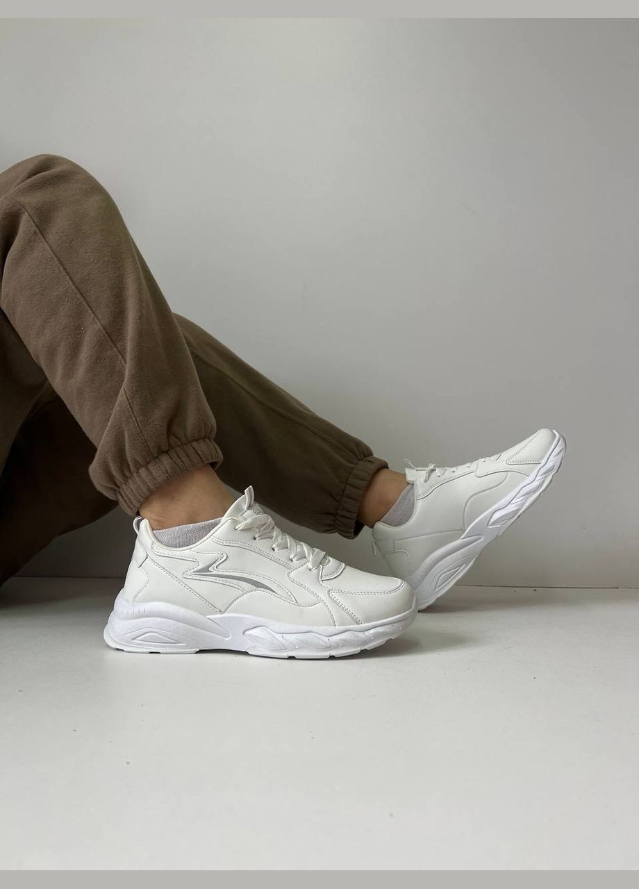 Белые демисезонные кроссовки мужские No Brand