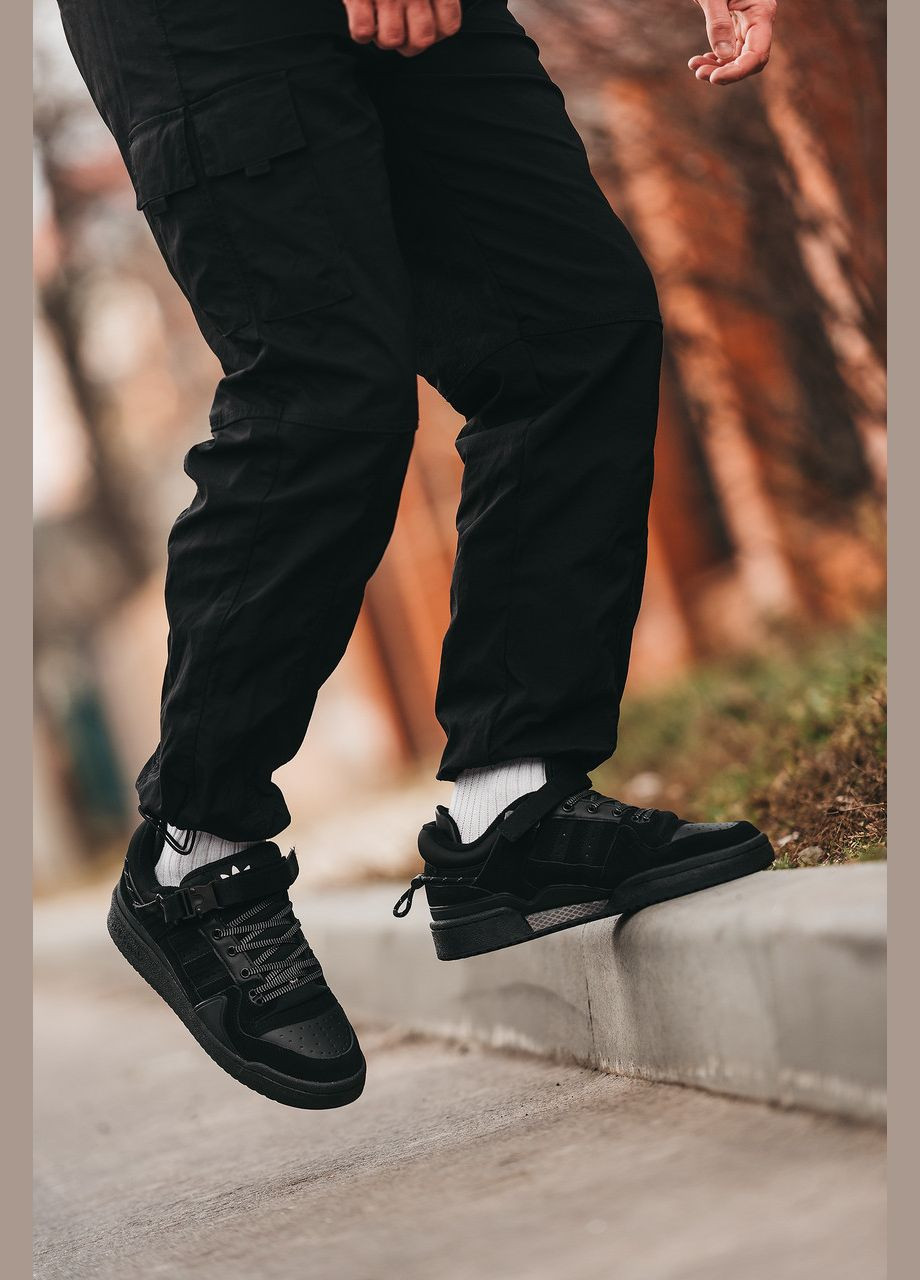Чорні кроссовки forum low bad bunny back to school black - gw5021 No Brand