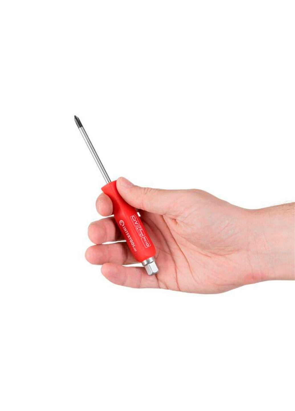 Отвертка ударная крестовая CrV с намагниченным жалом 75 мм для работы по металлу Intertool (338435741)