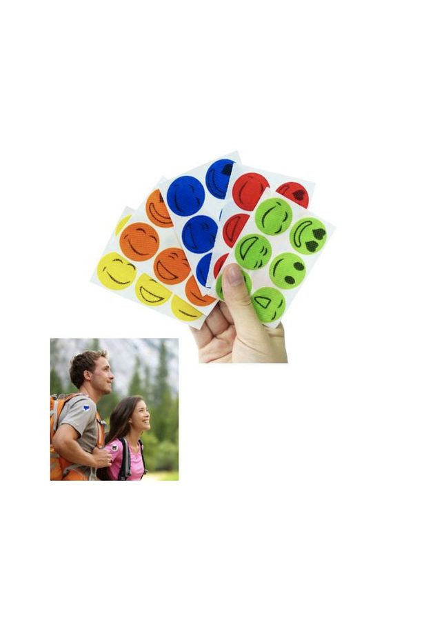 Наклейки від комарів та комах дитячі "Smile" 6шт/л Home (299583457)
