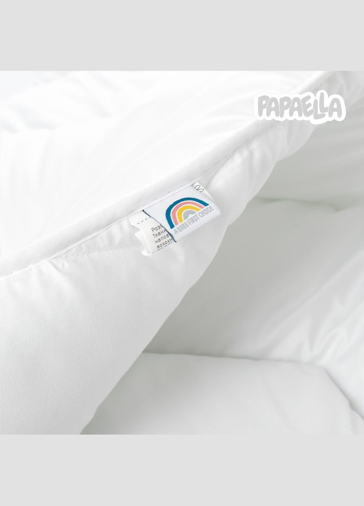 Одеяло детское зимнее Comfort 100х135 см для детей в детскую кроватку антиаллергенное белое PAPAELLA (342128852)