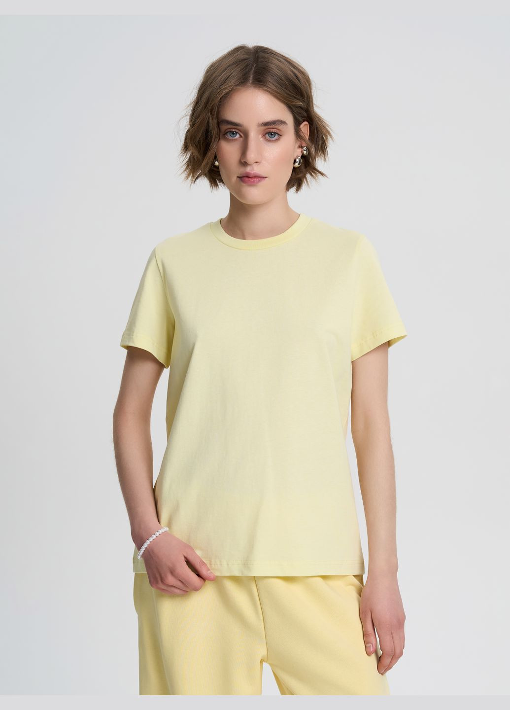 Футболка женская базовая светло-серого цвета ТМ РОЗА Роза - (325884076)