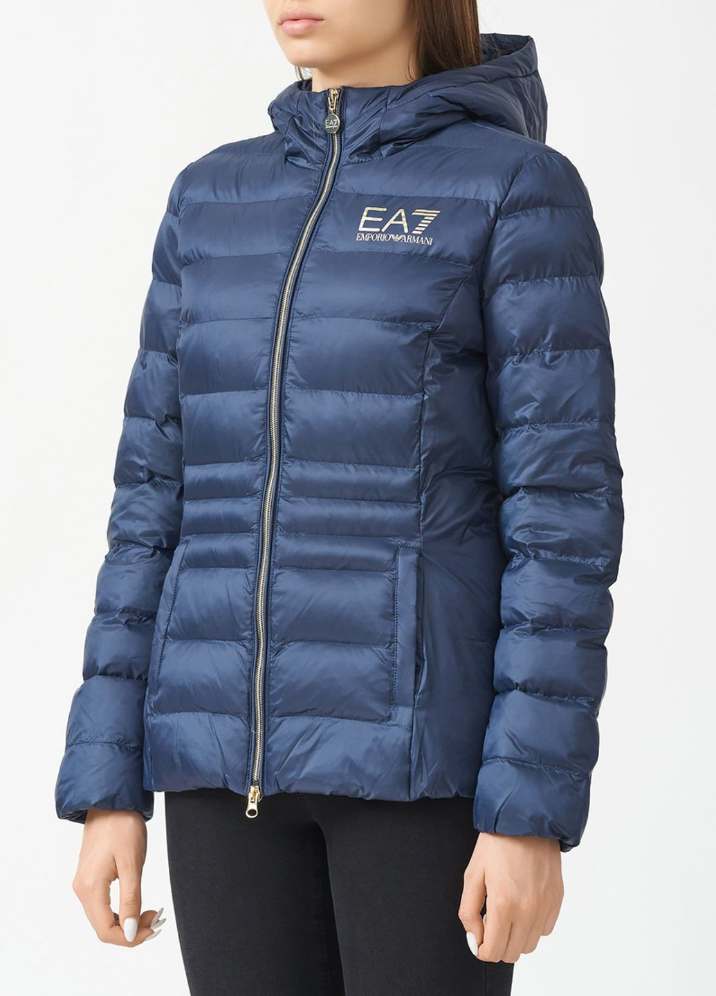 Синя демісезонна куртка Emporio Armani