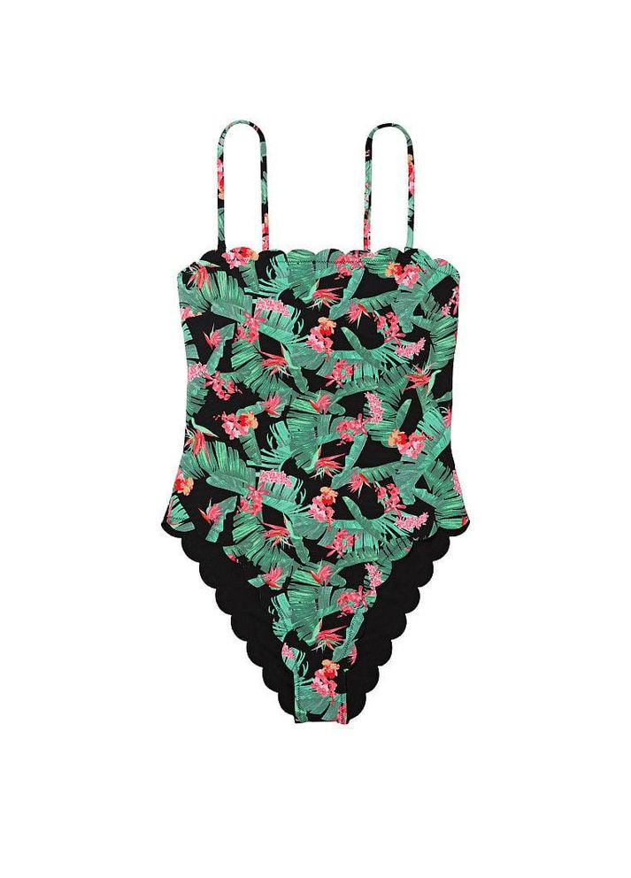 Комбинированный демисезонный купальник слитный женский тропический принт m комбинированный Victoria's Secret