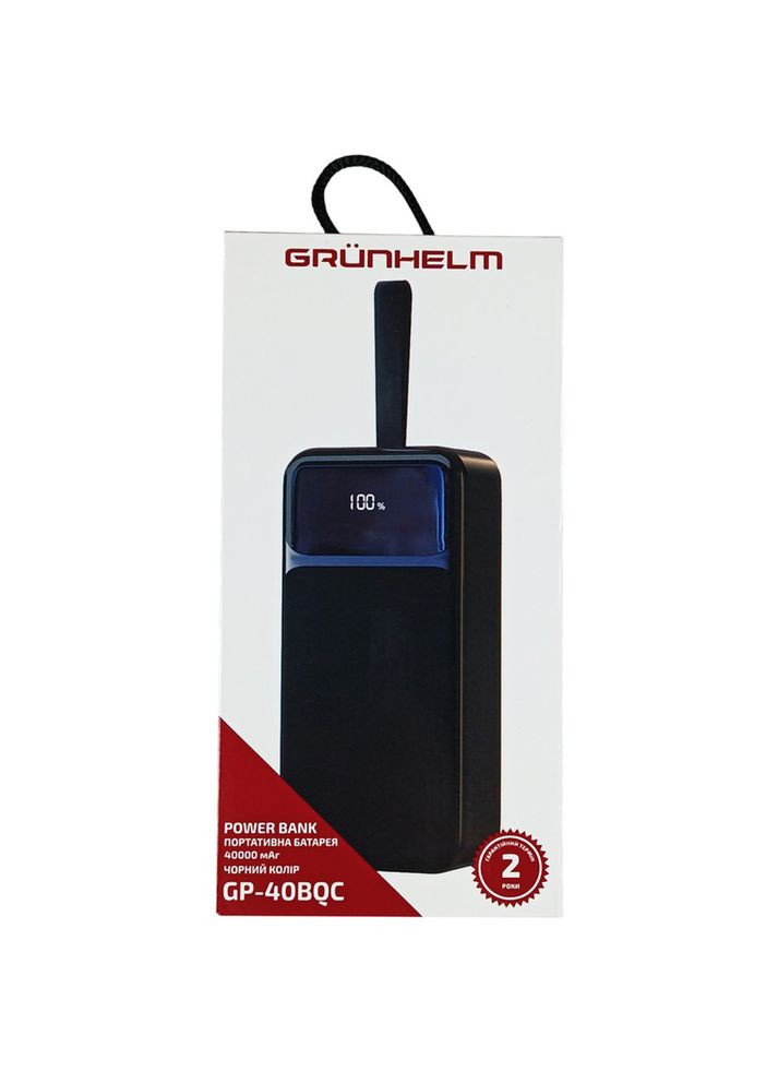 Powerbank 40000mAh 22.5W Black (GP-40BQC) Grunhelm (306580913)