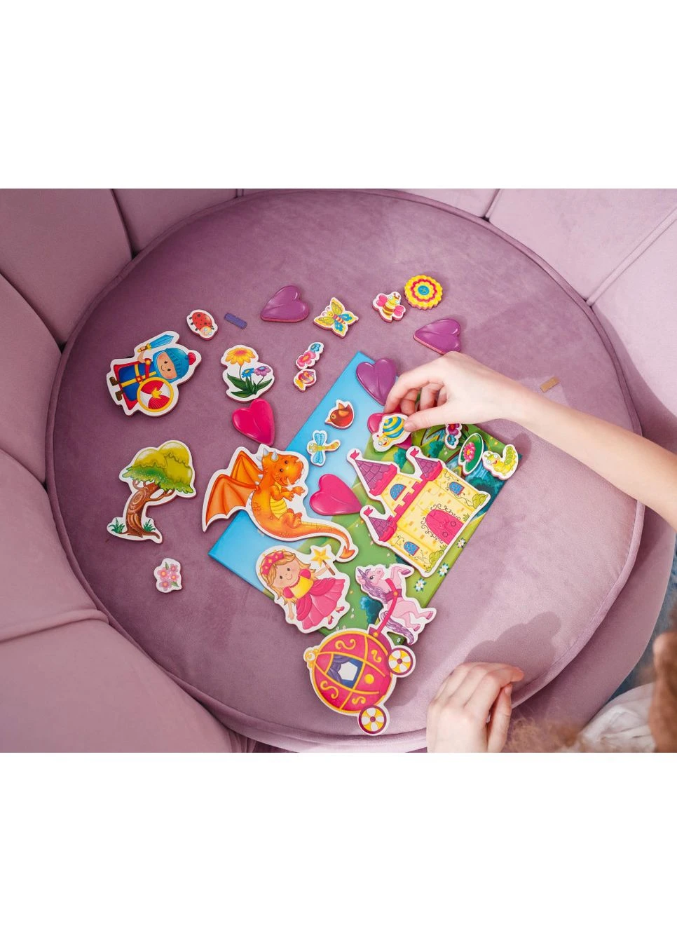 Дитяча настільна гра "Принцеса і лицар" RK2070-01 магнітна Vladi toys (397318060)